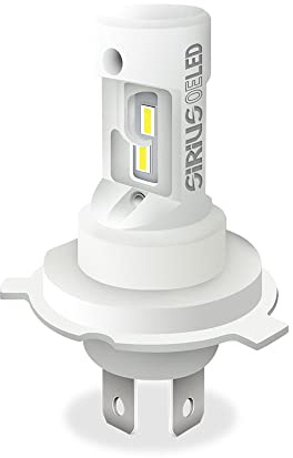 Black Light SIRIUS-Kit2 Headlight LED H4 e H19 -H4 CSP evoluta-20000Lux-9-16V 6000K Chip HLG- NO ADATTATORE -Dimensioni 50x11x62.5mm - AUTO - AUTO ELETTRICHE - MOTO - POLARITA' INVERTITE