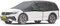 BEXITA Halbgarage Auto Winter Abdeckplane wasserdichte Outdoor Auto Autoabdeckung Halbe Autoplane Auto Scheibenabdeckung Front und Heckscheibe Abdeckung