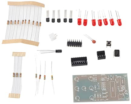 Elektroniska LED-Tärningar, Kit för Roliga Elektroniska Produktionsset med 7 Röda LED, Byt Ut Riktiga Tärningar och få Roligare Medan du Spelar, Logisk IC-typ och