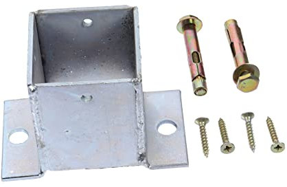 DIYEAH Manguito De Base De Columna De Madera Soporte Para Postes De Base De Anclaje Para Postes Cuadrados Para De Jardín y Vallas