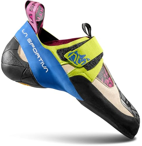 LA SPORTIVA Donna Skwama Scarpe da Arrampicata, Apple Green-Cobalt Blue, 42