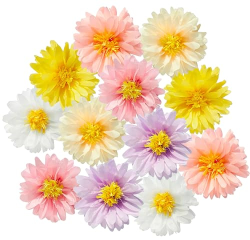 Fiori di Carta per Decorazioni,Fiori di Carta Giganti,Crespa Rose Adatto Velina Garden Party,Compleanno Decorazione,Matrimonio Decorazione,12 Pezzi