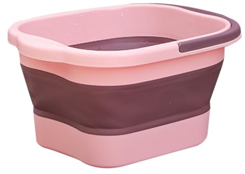 Vasca per pediluvio, secchio pieghevole per bagnare i piedi con punti rilassanti, secchio lenitivo portatile per pedicure, per mamma, uomini, moglie, partner, donne, marito