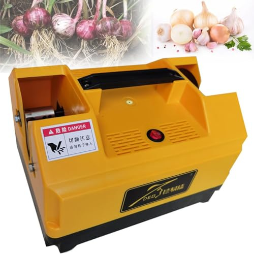 Taglierina elettrica per radice di aglio, macchina di rimozione a doppia testa per il taglio efficiente delle radici di aglio fresco, attrezzatura agricola per gli agricoltori
