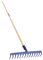 Jad 01801 Rechen 14 Zinken mit Stiel blau 150 cm