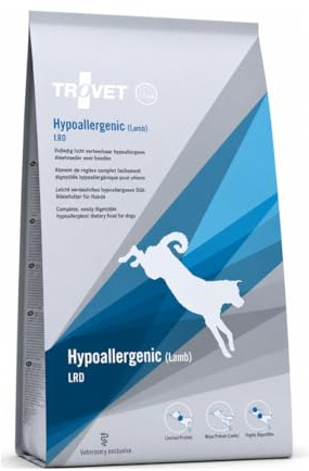 Trovet Hypoallergénique (Agneau-Riz) LRD | 3 kg | Alimentation diététique complète pour Chiens souffrant d'intolérances Alimentaires | Une Seule Source de protéines et de Glucides