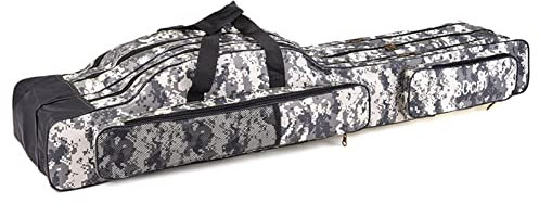 doorslay 3-lagige Angeltasche, Tragbar Angeltasche Rutentasch, Faltbar Angelrutentaschen, Rutentasche Rod Case für Angelruten, Angelgerät Reise-Aufbewahrungstasche, 120/150 cm(optional)