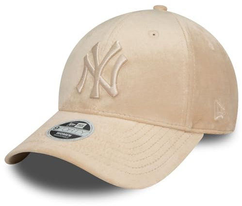 New Era 9Forty Damen Cap - Velour New York Yankees beige