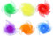 WeddHuis 6 Stück Jongliertücher Tanz Tücher Hochzeit Bunte Tücher Set Chiffon Performance Tanztücher für Party Aktivitäten Zubehör (60×60 cm) (Bunte Gradientenfarbe)