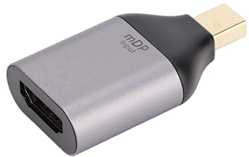 AMONIDA 4K Mini DisplayPort Till HD Multimedia Interface Adapter för Säker Anslutning med Bärbara Datorer Projektor Aluminiumlegering 1 Enhet