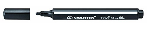 STABILO fibermålning Trio Scribbi, svart VE=1