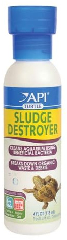 API TURTLE SLUDGE DESTROYER Aquarium Cleaner and Sludge Remover Treatment 4-Ounce Bottle