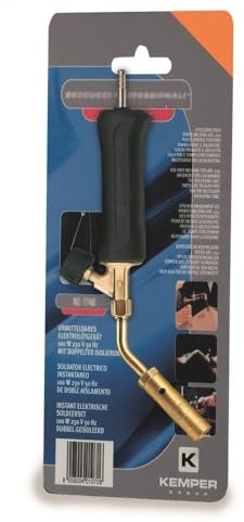 Kemper 1217 cannello curvo per saldatura a bombola con beccuccio diametro 17 mm senza tubo