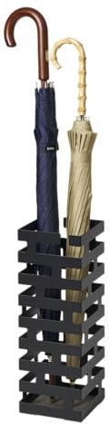 YAMAZAKI 2363 BRICK Umbrella Stand, black, Steel, 15 x 15 x 43 cm
