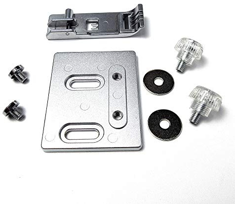 evernice Coverstitch Foot+Binder Mounting Plate+4 Screws +Washer for Pfaff Coverlock 3.0, 4.0 Machines