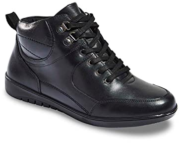 Chums Ladies Wide Fit Waterproof Leather Boot Black 6 UK