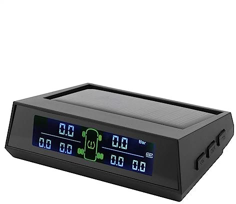 Reifendruckdetektor 6 Sensoren Reifendrucküberwachungssystem Solarbetriebener TPMS-Detektor mit LCD 6 Externe Sensoren für Wohnmobile