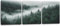 Nebelwald Bilder (Mit Rahmen Holz), Nebliger Wald Bilder, Leinwand Wald im Nebel Modern Kunstdruck Wanddeko Wandbilder Wohnzimmer Schlafzimmer Küche Esszimmer und Badezimmer, 30x40cm