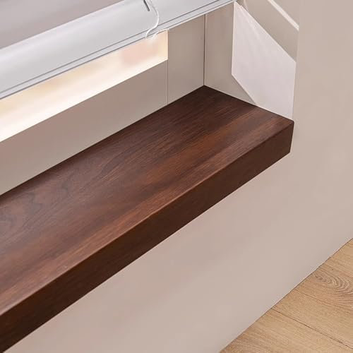 Vibeo Fensterbank Fensterbankabdeckung aus Acryl mit Holzmaserung, Anpassbare wasserdichte Fensterbankverkleidung, Langlebige Fensterbank-Ersatzplatte, Leicht zu Reinigen(L140cm(55in) xW32cm(12.6in))