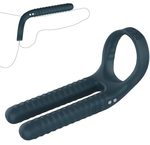 Anillo de pene Oziral para hombre con 10 modos de vibración. Potente juguete sexual para parejas. Masajeador extremo para mayor placer y estimulación sexual.