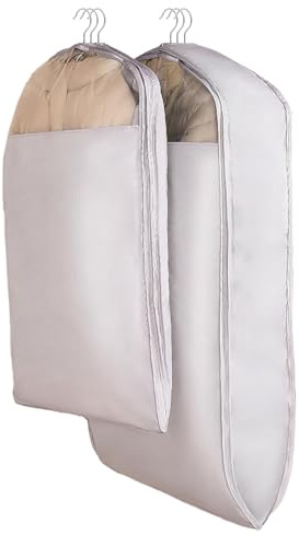 Borse per Abiti Con Cerniera a Compressione Automatica, Copriabiti Antipolvere Di Lunga Durata, Custodia per Abiti Da Armadio Di Grande Capacità E Risparmio Di Spazio per I Piumini(Size:90cm-1Pcs)
