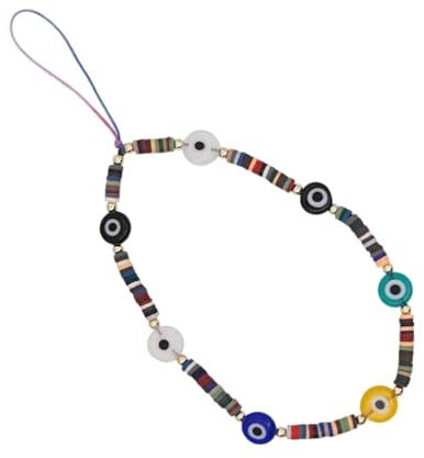 COLLBATH Dragonne Téléphone Œil Démon Colorée Pendentif Amovible Polymère Lanière Créative pour Mobile Accessoire Chic et Pratique Couleur Aléatoire