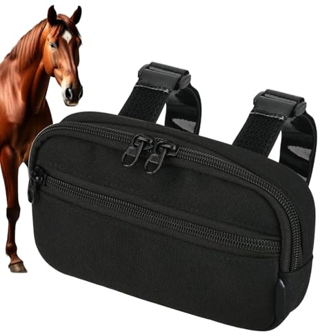 Bolsa de silla de montar a caballo - paquete de pomo ajustable, de cremallera Oxford Organizador de equipos de conducción para exteriores, almacenamiento de acceso rápido deportivo ecuestre | Llave