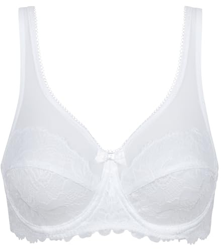 Dim Femme – Soutien-Gorge Generous Essentiel x1 | avec Armatures | Maintien Confortable | Dentelle & Tulle Transparent