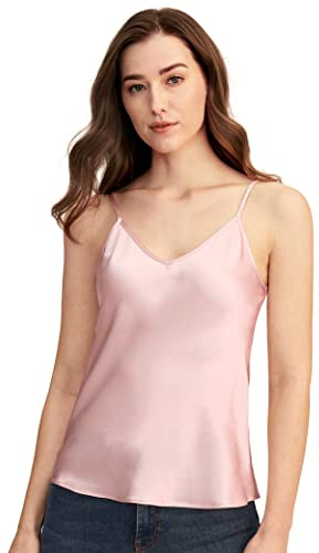 LilySilk Silk Camisole for Women 100% Pure Silk Vest Tops Cami Tank Spaghetti Straps Ladies T-Shirt Tees Blouse