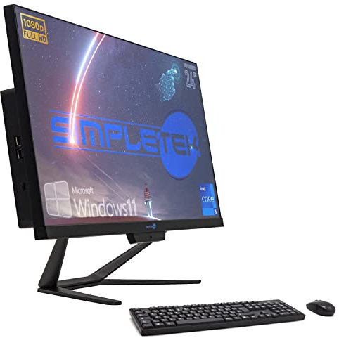 All-in-One Simpletek 24 Zoll TouchScreen Full HD Core i5 bis zu 3,20 GHz | Windows 11 Pro 16 GB RAM 240 GB M.2 + 2 TB | Integrierte Webcam WiFi5 Bluetooth 4.2 Desktop Fixed Computer Aio