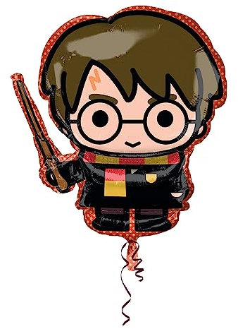 Amscan 4042175 - Super Shape Folienballon Harry Potter, 48 x 78 cm, Heliumballon, Hogwarts, Geburtstag, Mottoparty