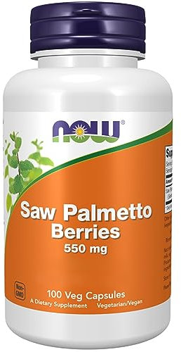Now Foods, Saw Palmetto Berries, Fruit du Palmier Nain, 550mg, 100 Capsules végétaliennes, Testé en Laboratoire, Sans Soja, Sans Gluten, Sans OGM