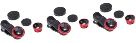 HOMSFOU 3-teiliger 3-in-1-makro-weitwinkel-telefonkamera-objektivclip Handy-Kamera-aufsätze Für Hochauflösende Fotografie