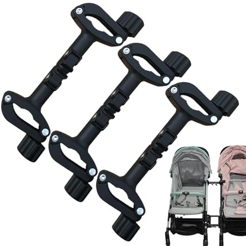 Conectores de cochecito doble, conectores de cochecito para niños pequeños | Adaptador de conexión Toddler Toddler Connect - Iluminación de coche desmontable para el hogar, caminar, compras