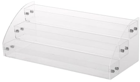Angoily Organizzatore Multistrato per Smalto e Rossetti in Acrilico Trasparente Porta Smalto 3 Livelli Salvaspazio per Uso Domestico e Salone