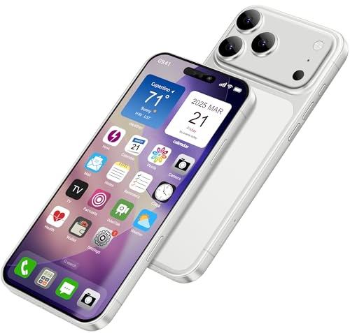 Display falso giocattolo telefono cellulare modello metallico replica non funzionante 1:1 telefono per telefono 17 Pro falso giocattolo cellulare 17Pro argento schermo a colori