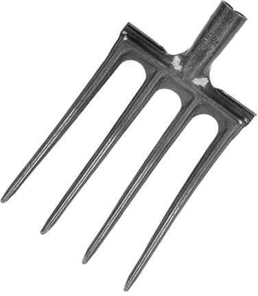 Omquot Forcone da Giardino, Forcone a Lunga Durata Antirottura per Fattoria (4 Denti)