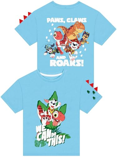 Paw Patrol Boys T-Shirt, Marshall, Rex, Chase, Timmy & Rhubarb Kids T-Shirt, Boys Clothes with 3D Spikes