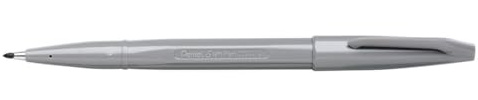 Pentel Original Fibre Tipped Pen S520 - Grey (Single Pen)