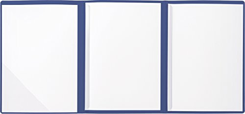 Brunnen - Cartella per candidature, in cartone con linee fine, formato A4, 10 fogli, blu