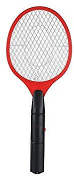 Littleduckling Electronic Fly Swatter Racket Handheld Mosquito Insect Wasp Killer for Indoor and Outdoor Use Battery Operated Red, Normal
