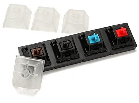 TuToy Mechanische Tastaturen Switch Tester Set 4 Clear Cherry Mx Schalter Braun Schwarz Blau Rot