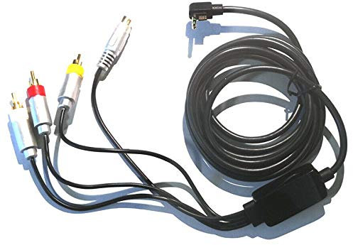 Câble AV TV Audio Vidéo RCA S-VHS Compatible Pour Sony PSP Slim 2000 3000 Moniteur Télévision