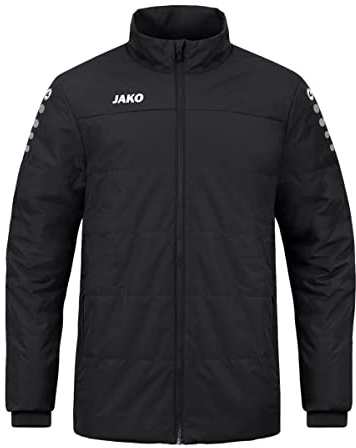 JAKO Herren Coachjacke Team, Schwarz, XL