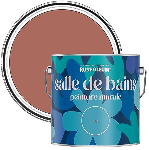 Rust-Oleum Pink Water-Resistant Bathroom Wall & Ceiling Paint - Salmon 2.5L