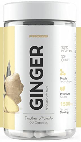 Prozis Ginger 60 capsule - zenzero naturale, aiuto digestivo (multi pack) (180 capsule)