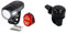 SIGMA SPORT - LED Fahrradlicht Set Aura 45 und Nugget II | StVZO zugelassenes, akkubetriebenes Vorderlicht und Rücklicht & Fischer Mini Fahrradglocke, schwarz, One Size