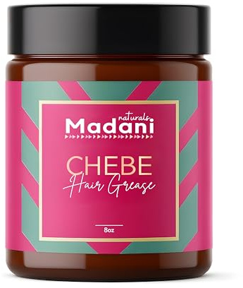 Madani Naturals Chebe Fat för hårväxt med rosmarinolja, hårförtunning och håravfallsbehandling för män och kvinnor, veganskt smör P