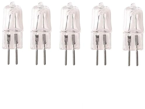 JZLBBC 5 Pezzi Lampadine Alogene G5.3 220V 50W 100W Lampadina Capsula Trasparente GU5.3 base a doppio ago Dimmerabile 2700K Bianco Caldo,15W