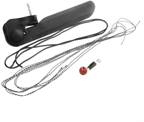 Vilgftyiet Sistema de control de timón de cola de kayak con kit de dirección de pie, mecanismo de control de dirección de canoa, diseño de montaje de popa con pedales de control, cuerda delgada de 2,7